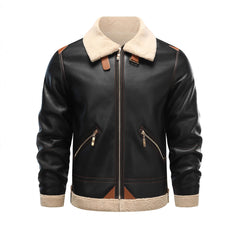 Warm and Stylish Aviator Jacket for Men - Perfect for Winter Outdoors