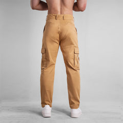 Men's Cargo Pants with Multiple Pockets and Stylish Design