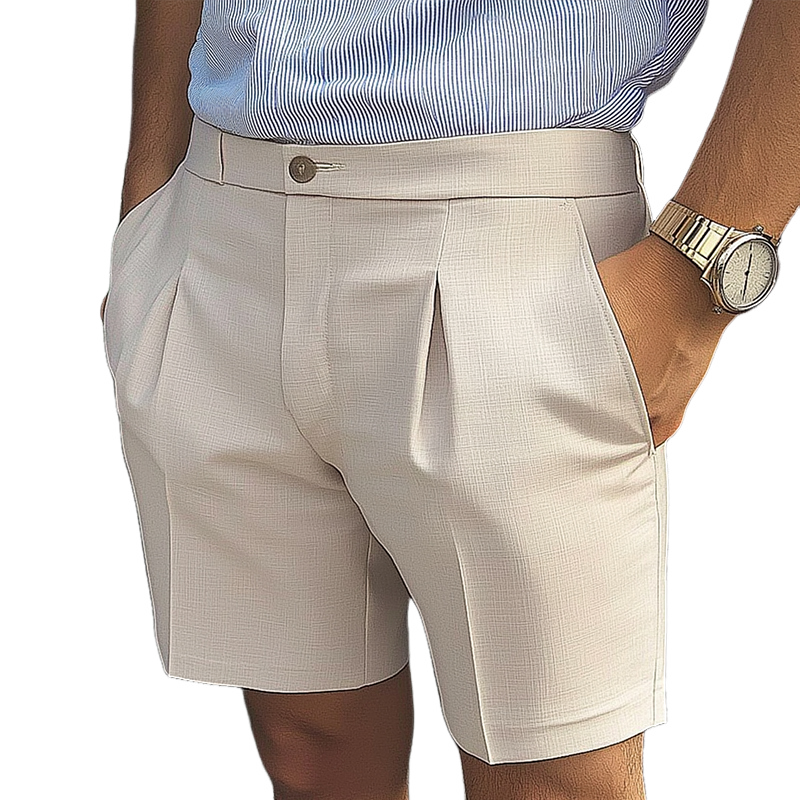Men's Retro Casual Linen Shorts MTA0960D8TO
