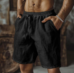 Men's Casual Drawstring Shorts with Side Pockets - Perfect for Summer Outings