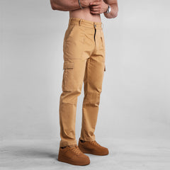 Men's Cargo Pants with Multiple Pockets and Stylish Design