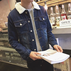 Stylish Denim Jacket with Faux Fur Lining for Winter Warmth