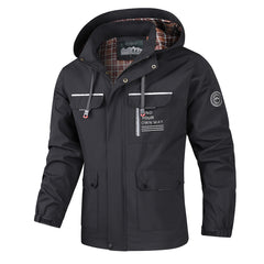 Men's Outdoor Adventure Jacket - Waterproof and Windproof Design for All-Season Exploration
