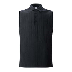Men's Solid Color Lapel Pullover Tank Tops MTA0773D0X