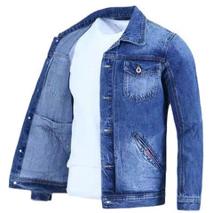 Stylish Men's Denim Jacket - Perfect for Casual and Outdoor Adventures