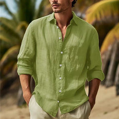 Stylish Men's White Button-Up Shirt for Casual and Formal Wear