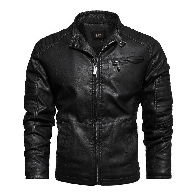 Stylish Brown Leather Jacket for Men - Perfect for Casual and Outdoor Adventures