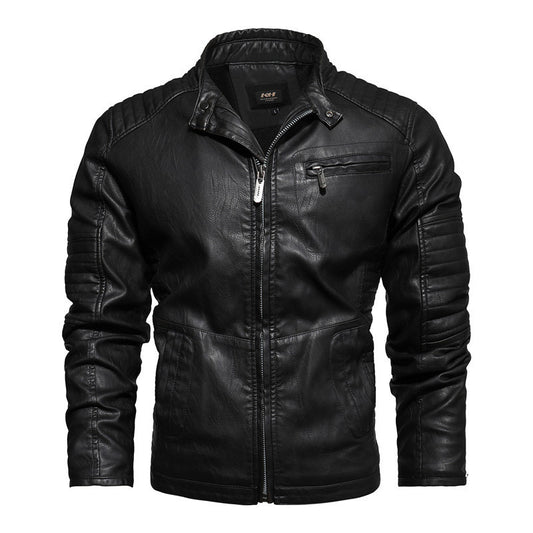 Stylish Brown Leather Jacket for Men - Perfect for Casual and Outdoor Adventures