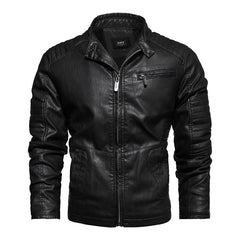 Stylish Brown Leather Jacket for Men - Perfect for Casual and Outdoor Adventures