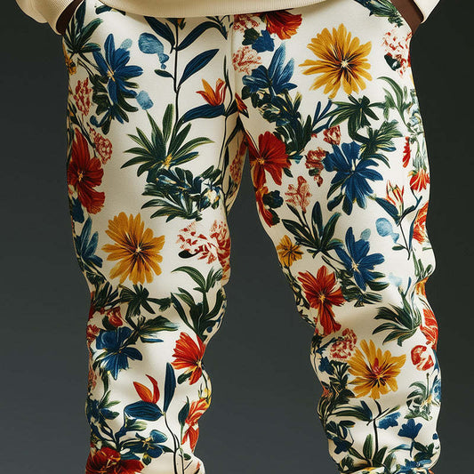 Men's Trendy Floral Print Sports Trousers MTA2582C1P