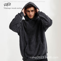 Vintage Wash Unisex Hoodie - Perfect for Spring and Summer Casual Wear