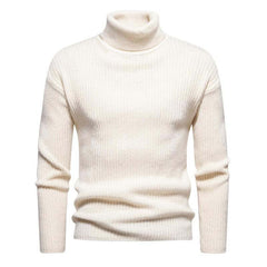 Men's Turtleneck Solid Color Pullover Sweater 40059462X