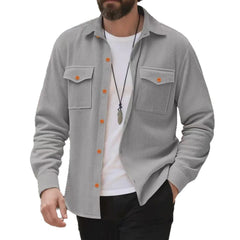 Stylish Corduroy Shirt Jacket for Men - Perfect for Casual and Outdoor Adventures