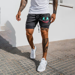 Men's Smiley Shorts Performance Shorts
