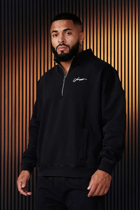 Stylish Half-Zip Sweatshirt for Men - Perfect for Casual and Sporty Looks