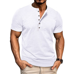 Men's Casual Henley T-Shirt - Stylish and Comfortable for Everyday Wear
