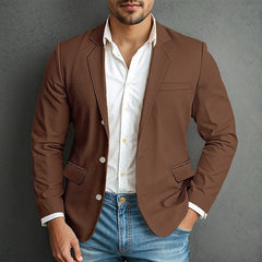 Stylish Light Blue Blazer for Men - Perfect for Spring and Summer Occasions