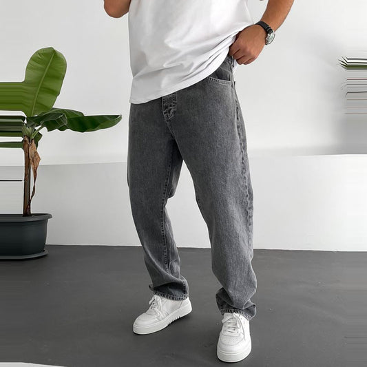 Men's Classic Solid Color Casual Jeans