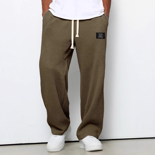 Comfortable Waffle Knit Lounge Pants for Men - Perfect for Casual Wear
