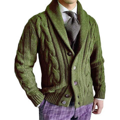 Stylish Cable Knit Cardigan For Men - Perfect For Casual And Formal Occasions