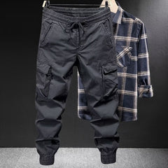 Men's Cargo Pants with Adjustable Waistband - Perfect for Casual and Outdoor Activities