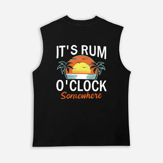 Tropical Sunset Graphic Tank Top for Men - Perfect for Summer Vacations