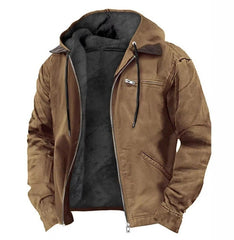 Winter Warmth Hooded Jacket with Faux Fur Lining - Perfect for Cold Weather