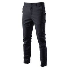 Stylish Khaki Slim Fit Trousers for Men - Perfect for Casual and Smart-Casual Occasions