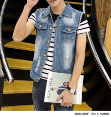 Stylish Denim Vest for Men - Perfect for Casual and Trendy Looks
