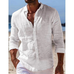 Men's Casual Button-Down Shirt - Perfect for Summer Beach Outfits