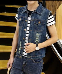 Stylish Denim Vest for Men - Perfect for Casual and Trendy Looks