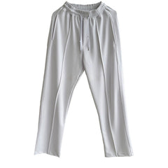Stylish White Casual Pants with Denim Jacket for Modern Men