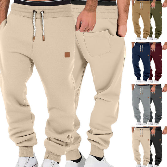 Men's Casual Jogger Pants with Adjustable Drawstring and Side Pockets