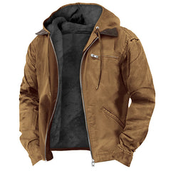 Winter Warmth Hooded Jacket with Faux Fur Lining - Perfect for Cold Weather Adventures