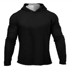 Men's Slim Fit Hooded Long Sleeve Top For Active Wear
