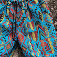 Vibrant Geometric Pattern Shorts for Summer Adventures