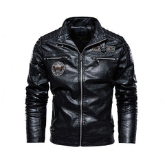 Stylish Men's Leather Jacket - Perfect for Casual and Biker Looks