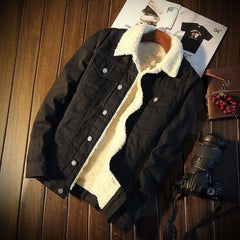 Stylish Denim Jacket with Faux Fur Lining for Winter Warmth