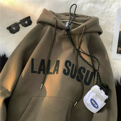 Stylish Hoodie with Trendy Lettering for Casual Wear
