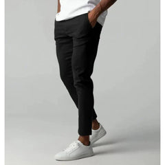 Men's Slim Fit Navy Trousers - Stylish and Comfortable for Modern Gentlemen