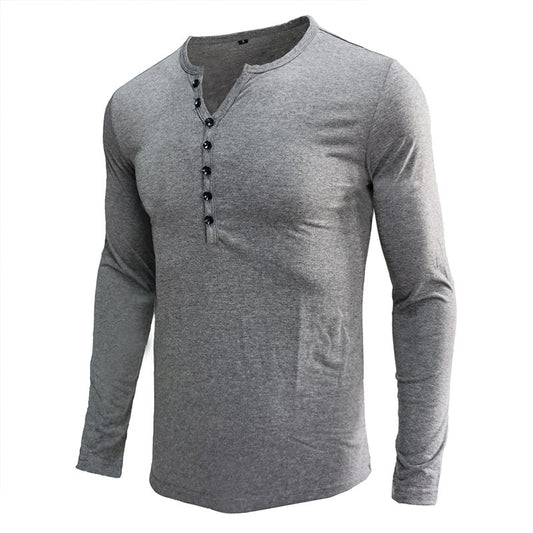 Men's Stylish Henley Shirt - Perfect for Casual and Semi-Formal Occasions