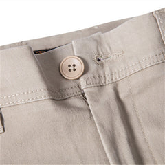 Stylish Khaki Slim Fit Trousers For Men - Perfect For Casual And Smart-Casual Occasions