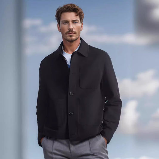 Stylish Men's Casual Jacket with Modern Design for All Seasons