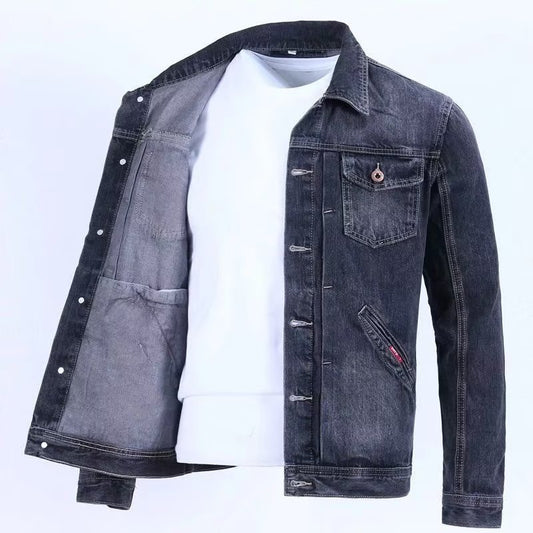 Stylish Men's Denim Jacket - Perfect for Casual and Outdoor Adventures
