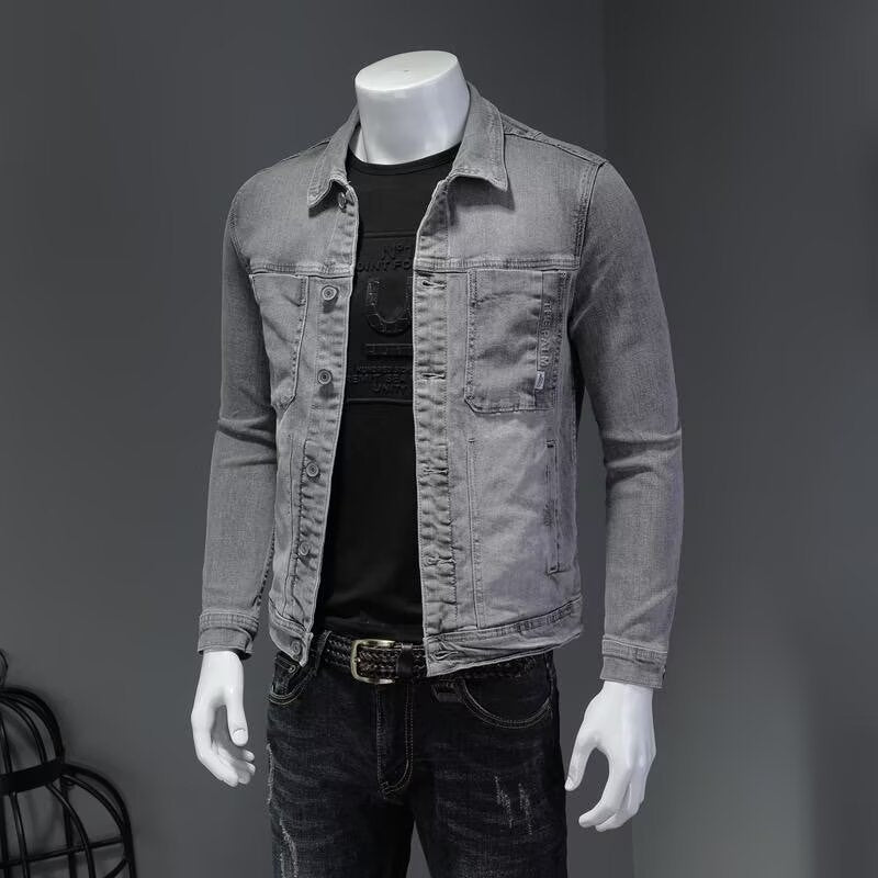 Stylish Men's Denim Jacket - Perfect For Casual And Outdoor Wear