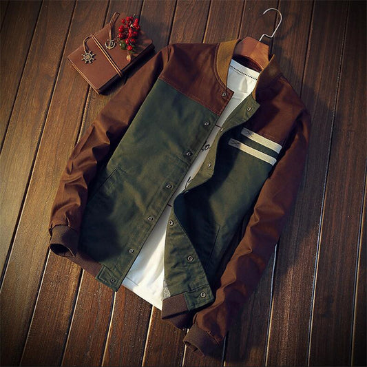 Stylish Men's Bomber Jacket - Perfect for Casual and Outdoor Adventures