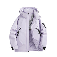 Lightweight Waterproof Jacket with Detachable Hood for Outdoor Adventures