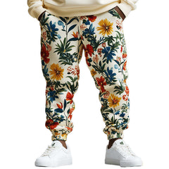 Men's Trendy Floral Print Sports Trousers MTA2582C1P