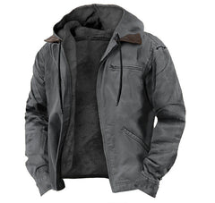 Winter Warmth Hooded Jacket with Faux Fur Lining - Perfect for Cold Weather Adventures