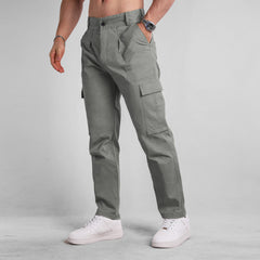 Men's Cargo Pants with Multiple Pockets and Stylish Design